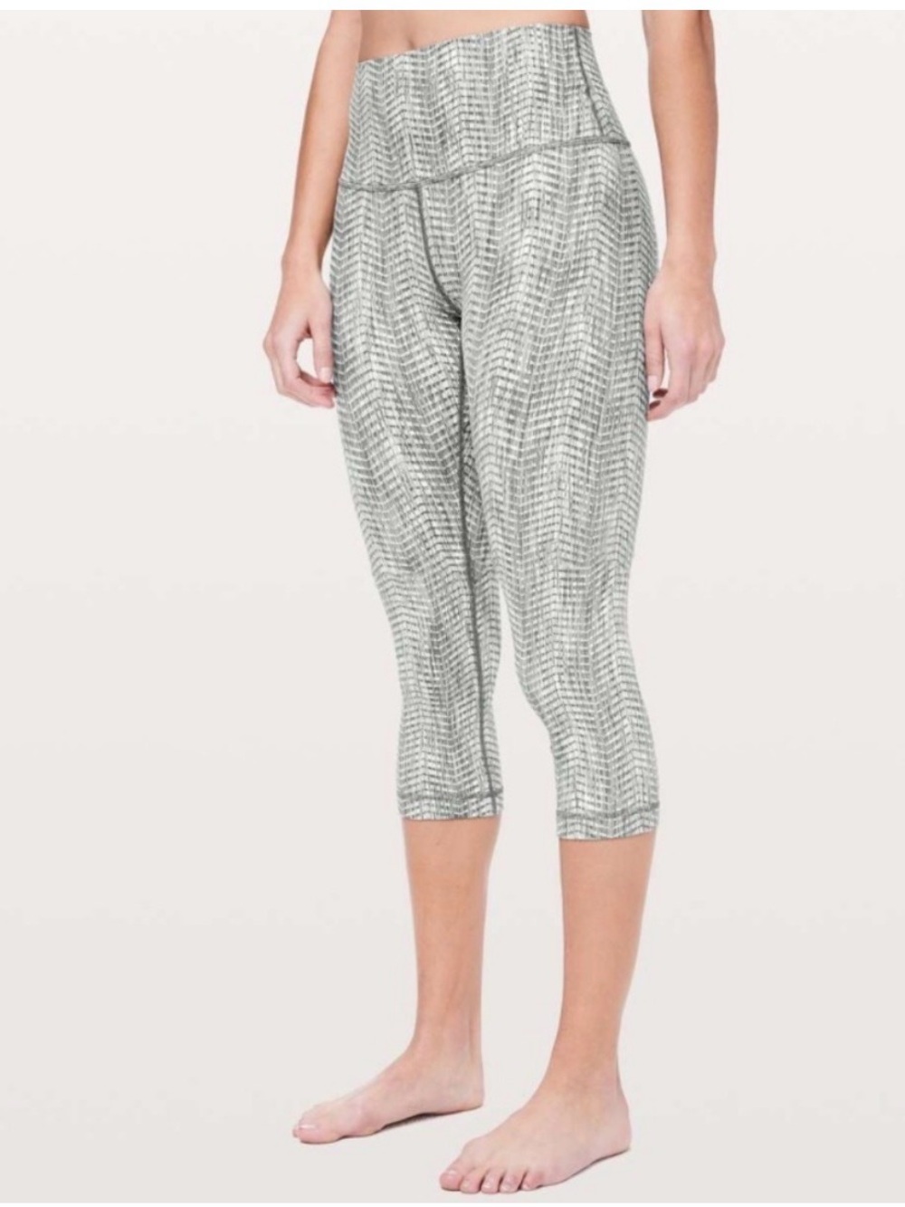 Lululemon Wunder Under Crop (High-Rise) *Full-On Luon 21" Sz 8